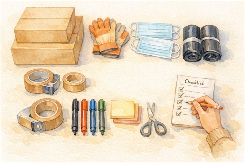 遺品整理を自分でやる前に必要な3つの準備