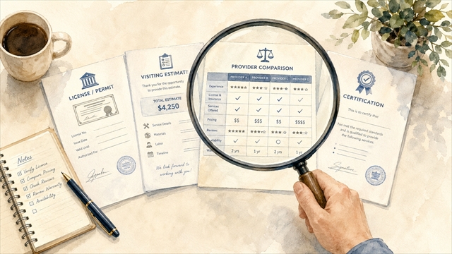 業者選びで失敗しない4つのチェックポイント