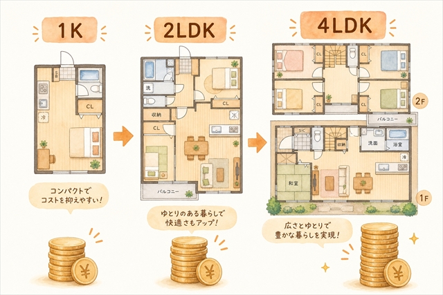 遺品整理の費用相場｜間取り別の全体像