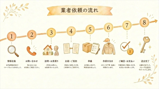 業者依頼の流れ