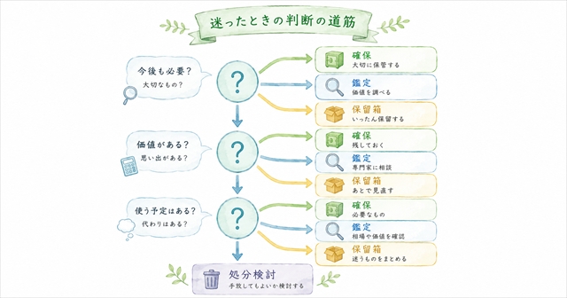 迷ったときの判断基準と仕分けのコツ